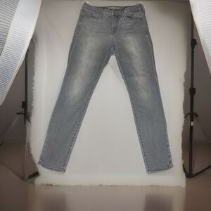 Womens Athleta Jeans 8‎ Skinny Leg Gray Sculptek Stretch Denim